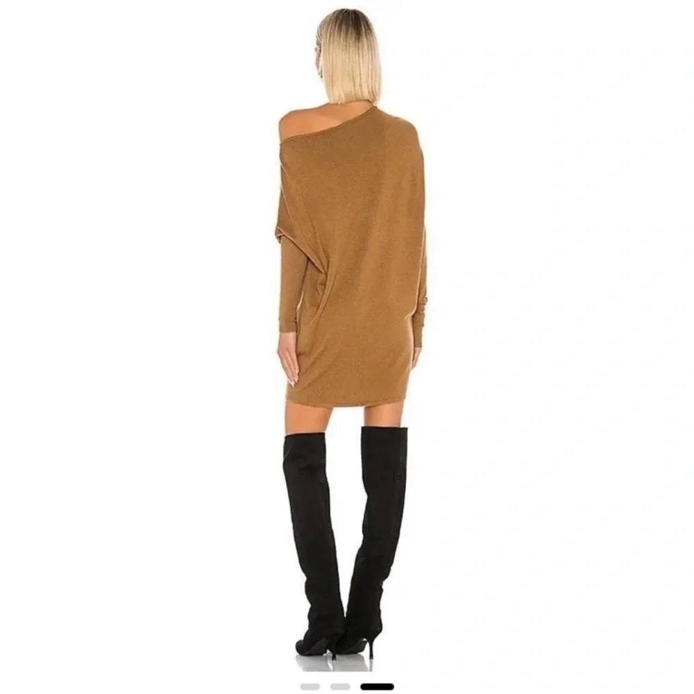 NBD brown off shoulder sweater - Picture 4 of 5